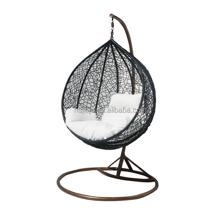 design style outdoor wicker rattan garden patio swing hammock hanging egg chair