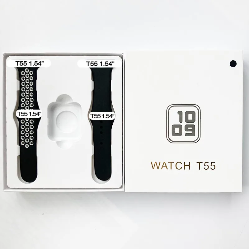 T55 Smart Watch Series 5  Bt Blood Oxygen Health Heart Rate Monitor Sport Smart Watch T55 Pro Plus Smartwatch T55 Smart Watch