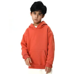 Wholesale Kid Clothing 100% Cotton Fabric Tracksuits Children Plain Hoodies Custom Print Kids Sweatshirts