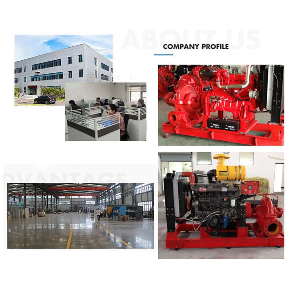 water automatic centrifugal horizontal dewatering Diesel engine double suction split fire pump with agriculture irrigation