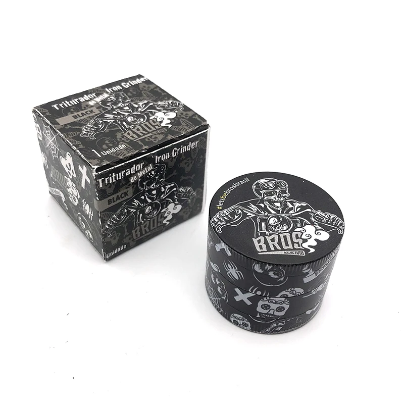 bros colorful smoking rolling grinders 4 layers metal grinders custom tobacco grinders