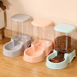Pet Automatic Feeder Cat Drinking Bowl Large capacity Dog Bowl 3.8L Combination pet Food storage bucket Pet supplies