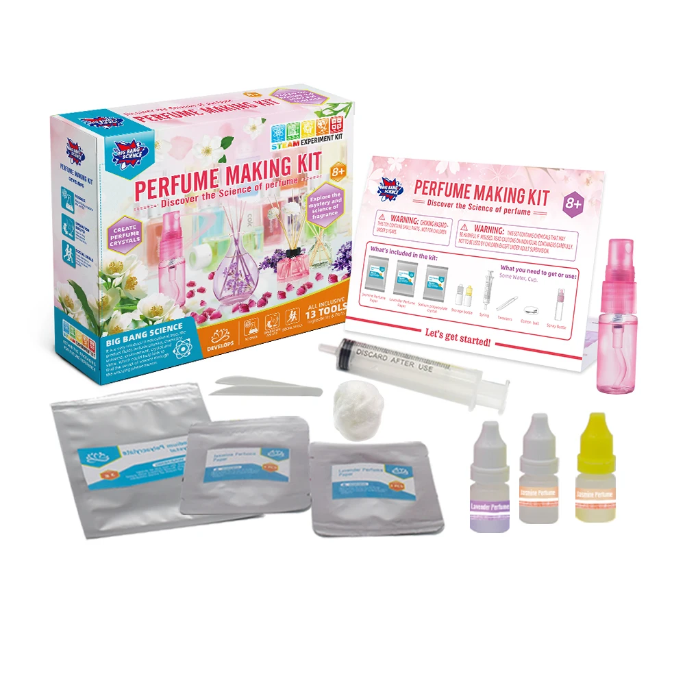 Perfume Making Kit Great Funny Science Activities for Birthday Parties At-home STEM Kits for Kids Age 8 and UP