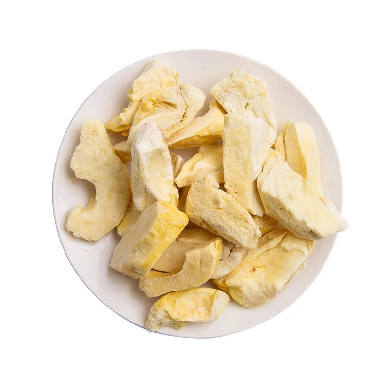 Wholesale Bulk freeze-dried durian crispy irregular durian chunks FD durian