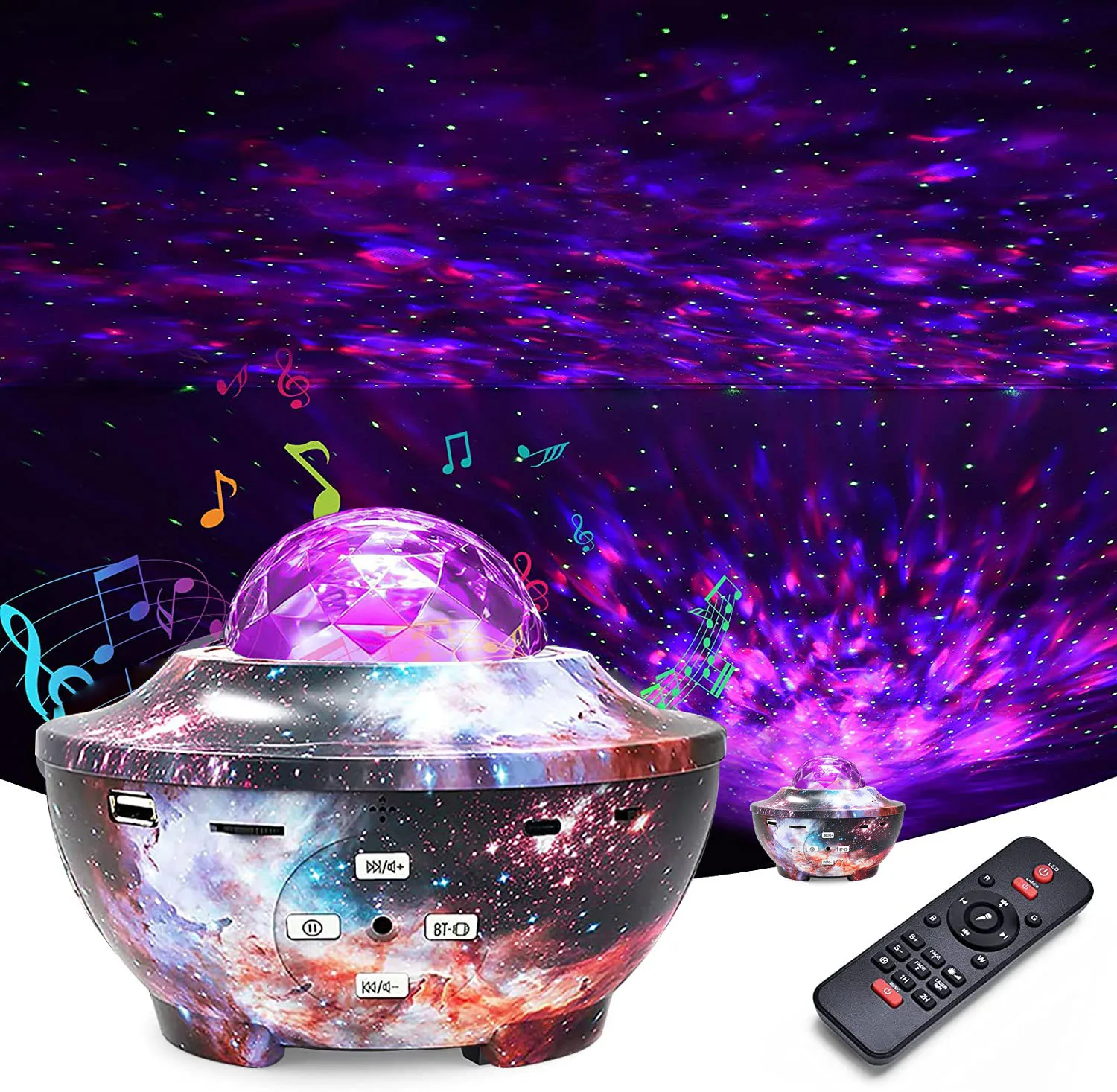 Smart voice control starry projector light romantic,led galaxy star starry night light projector with WIFI APP
