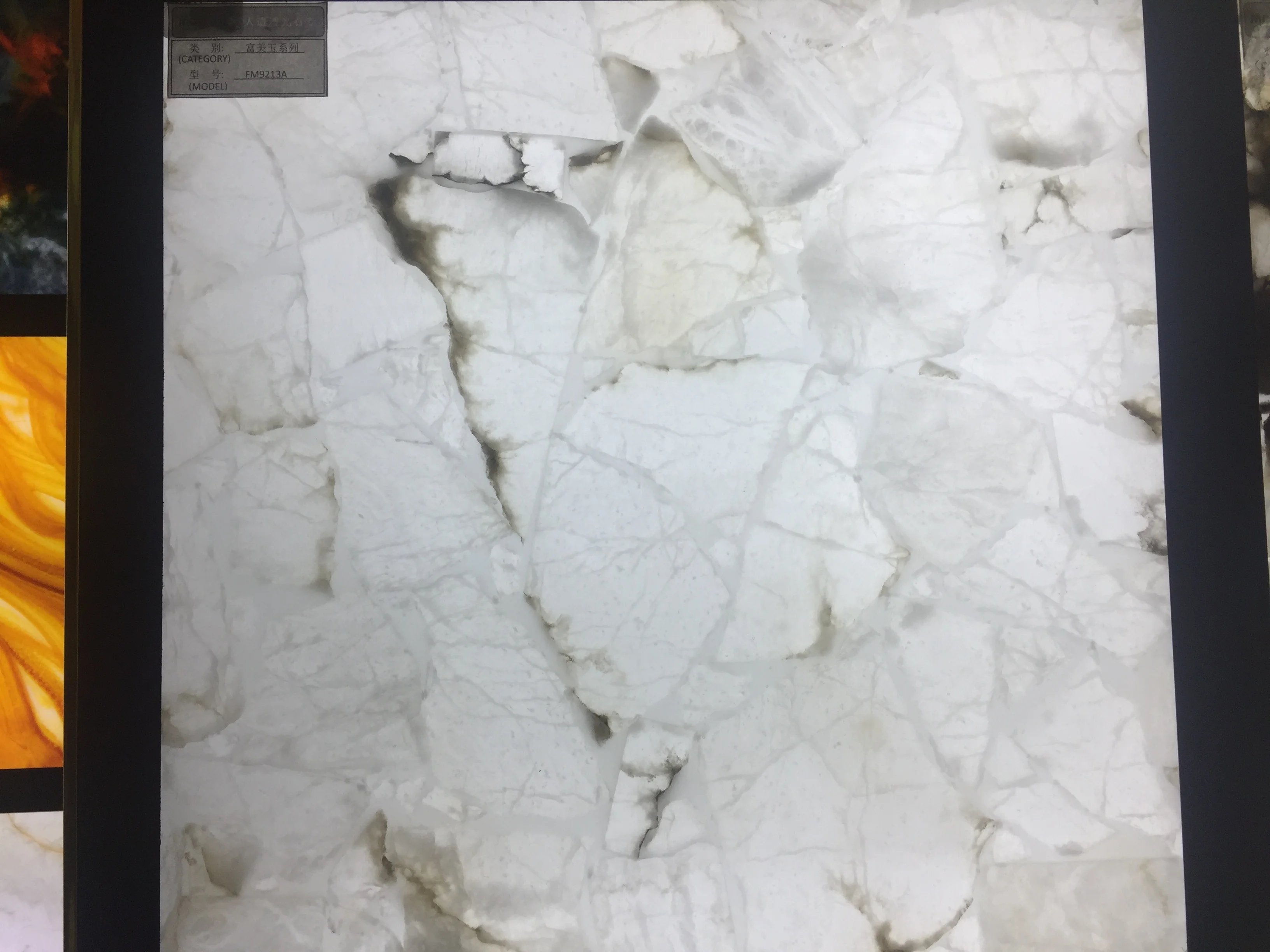 Big Slab Stone White Onyx Slices Translucent Polished Alabaster Counter Top sheet
