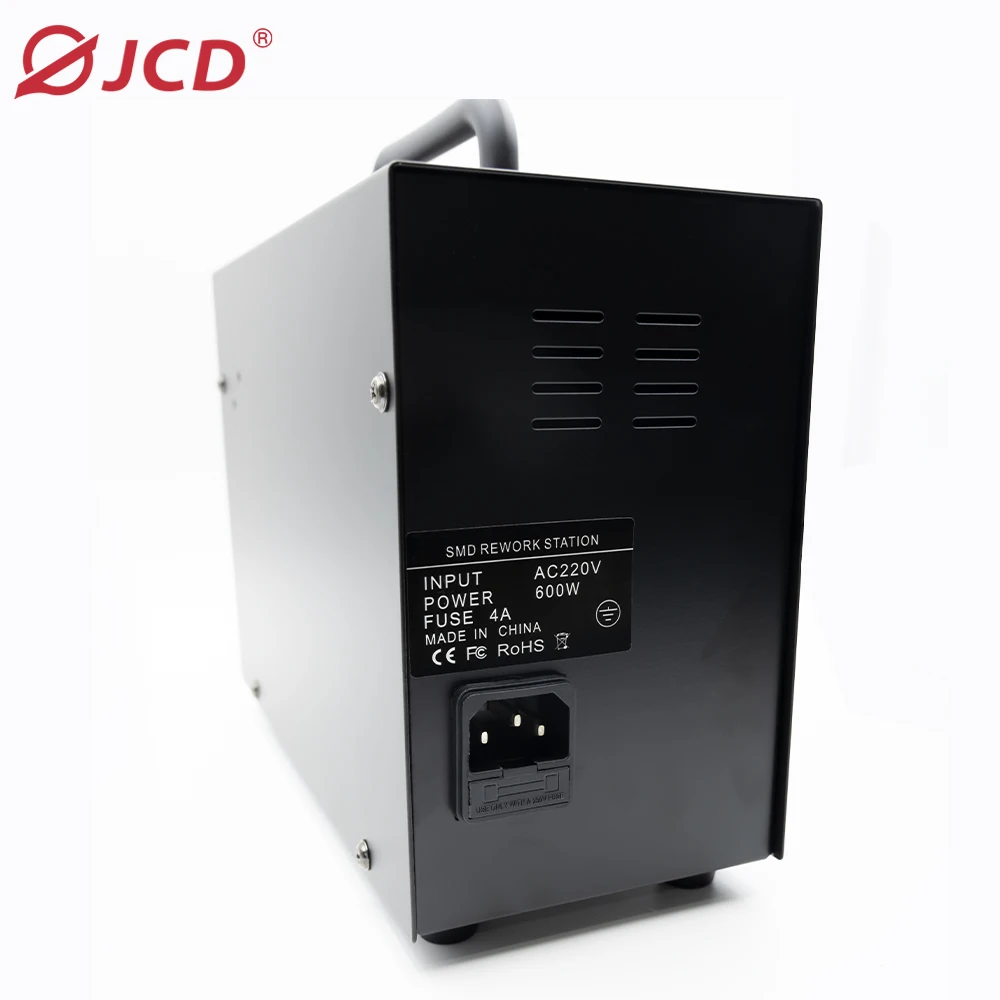 JCD 857D Soldering Station Rework Station Hot Air Gun Welding Repair Soldering Iron Tools 2 in 1 LED Digital Station 600w Engine