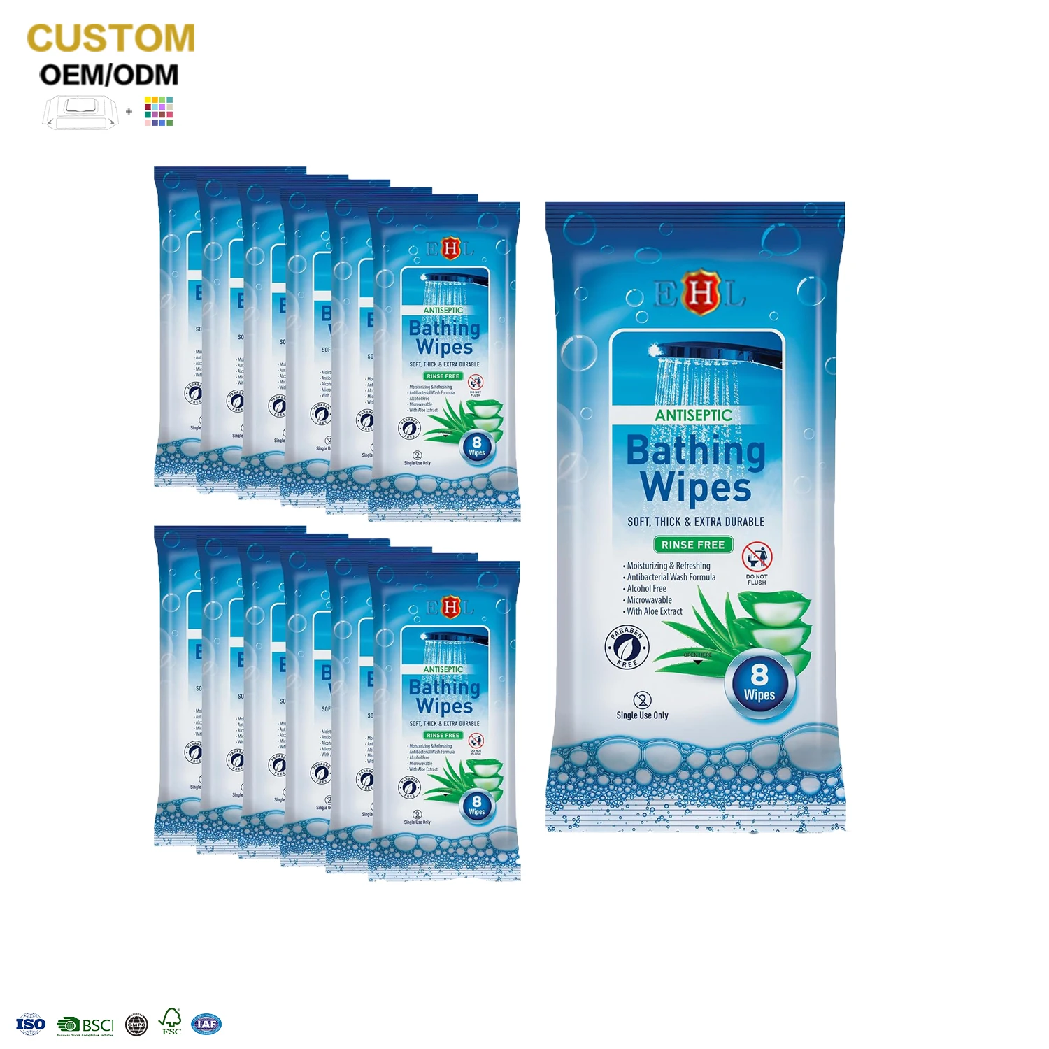 Wholesale Adult Wipes disposable organic natural bamboo Washcloth Body Bath Wipes Extra Large  Wipe for Adult