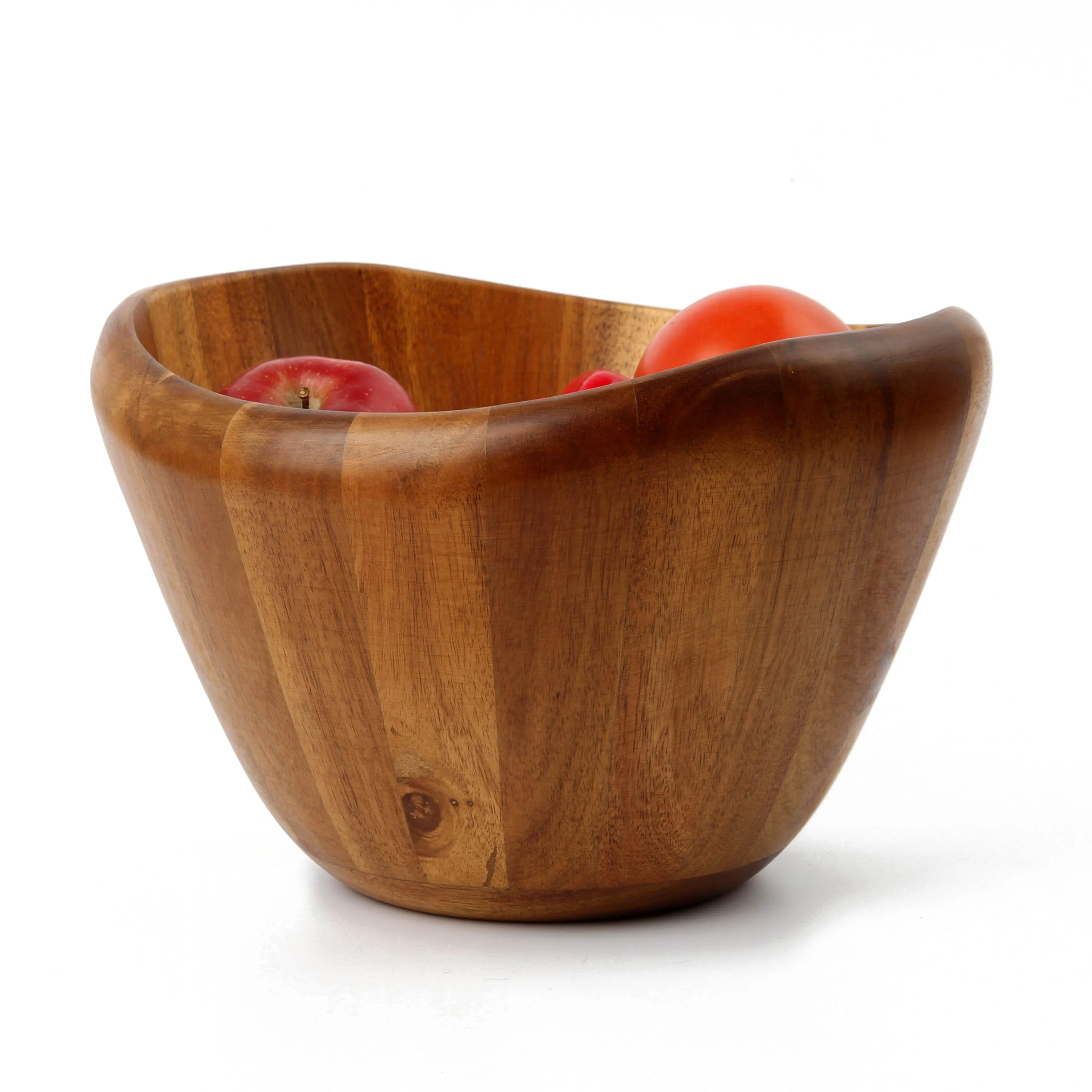 
acacia bamboo wood salad bowl 
