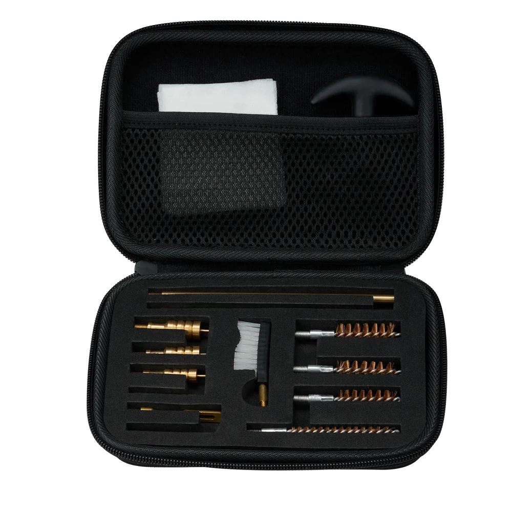 Compact Case For 223/5.56 Cleaning Kit With Bore Chamber Brushes Cleaning Pick Kit-Brass Cleaning Rod In Zippered Organizer