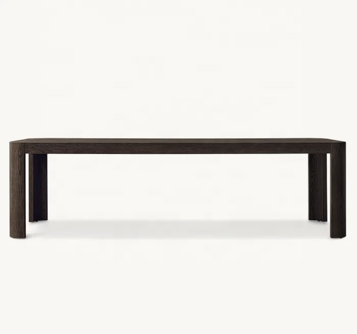 New Arrival Luxury Furniture Dining Tables Rectangular Set Wood Oak Solid Wood Dining Table