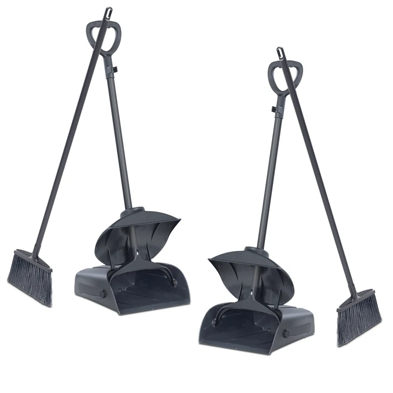 Household/hotel/restaurant Aluminium/Plastic Table Cleaning Plastic Broom Dustpan with cover and broom set