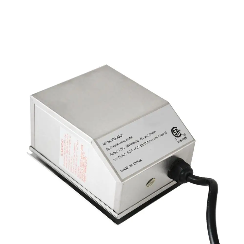 Grill stainless steel electric rotisserie drive motor