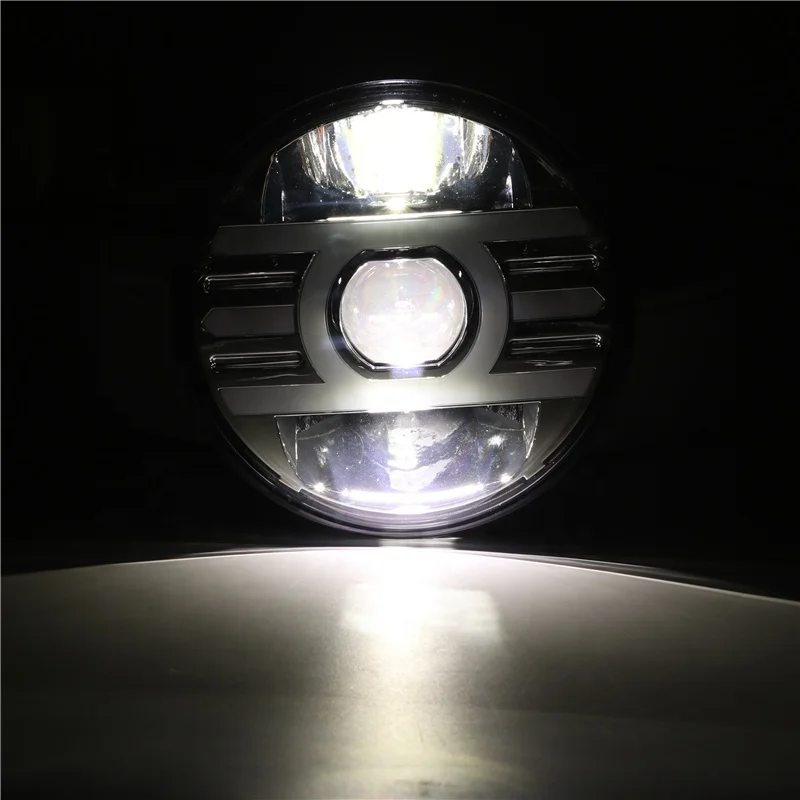 Running Lights Car Led 7inch Car Accessories Angel Eyes H4 Led Headlight For Lada Niva 4X4 Uaz Hunter Hummer