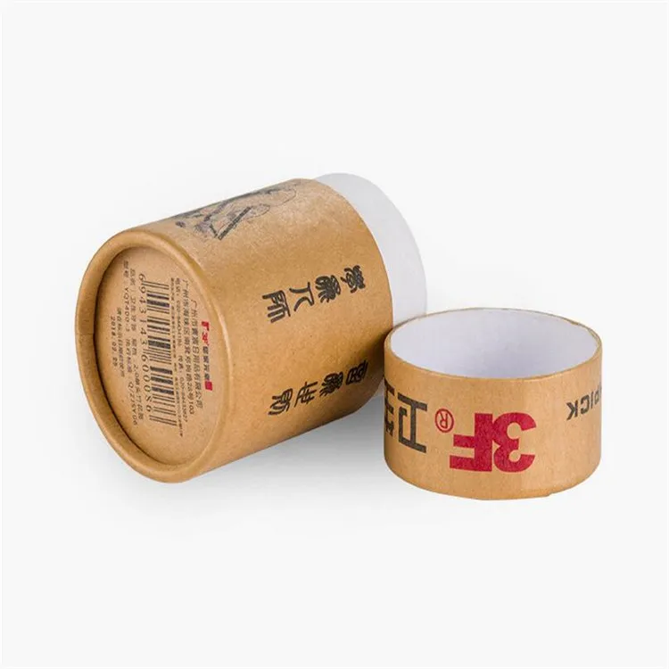 Manufactory Wholesale food grade recycled tea kraft paper tube cans for toothpick packaging tube