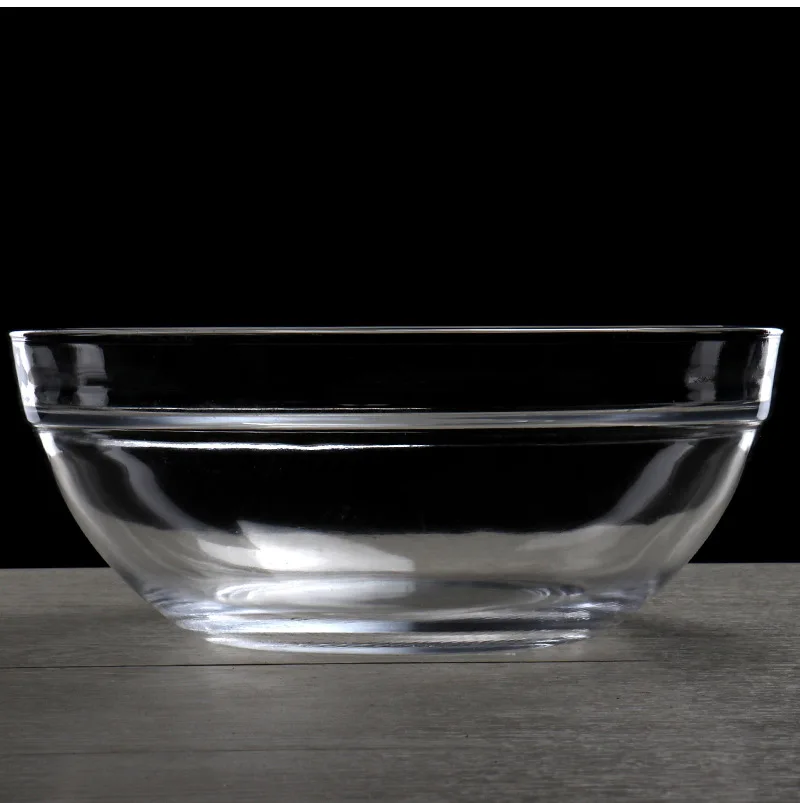 Wholesale special price transparent glass salad bowl hotel hand washing tea cup pudding dessert bowl small facial mask bowl