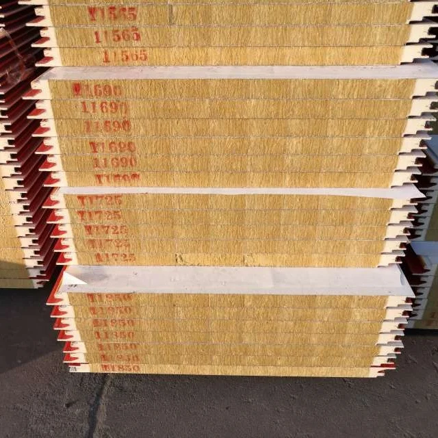 Headstrean 2022 hot sale Rock wool / mineral wool / glasswool  wall and roof sandwich panels price for warehouse