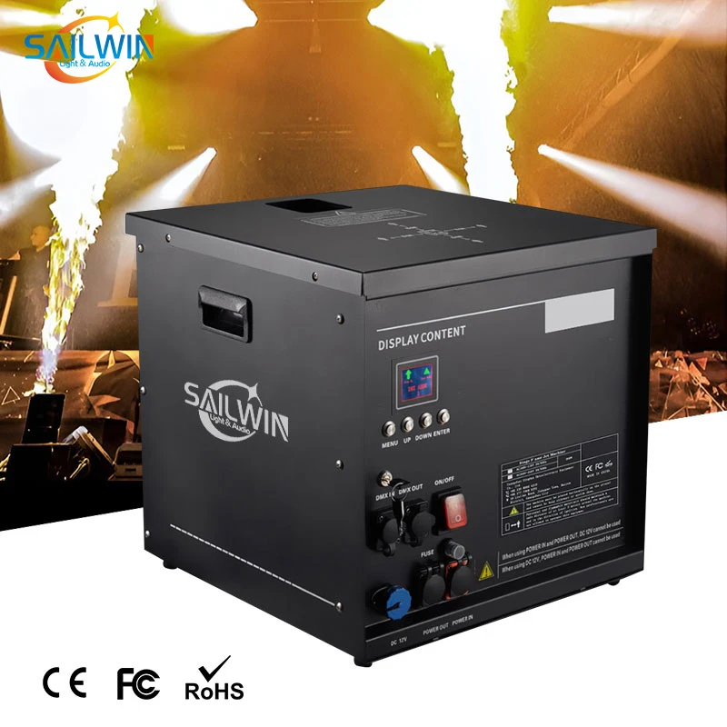 Sailwin Fire Machine 10M Stage Fire Projector Waterproof CIRCLE FLAMER 180 Angles Flame Thrower Fireworks Show