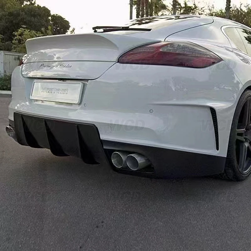 Carbon Fiber Car Rear Trunk Spoiler Wings For Porsche Panamera S 970.1 2009-2013 VRT Style Boot Trim Sticker Car Styling