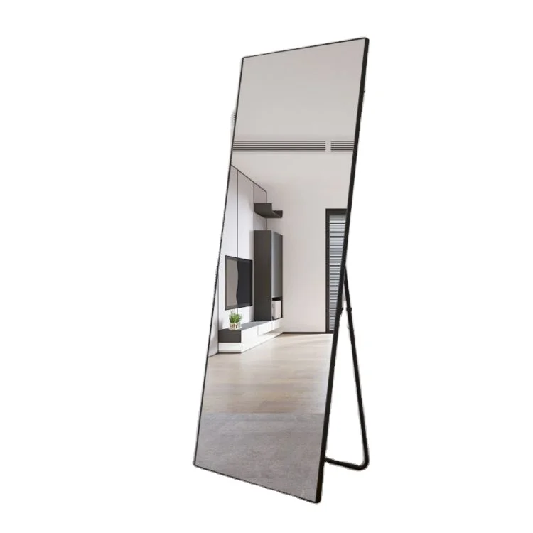 Gold buy  Custom large manufacturer   aluminum alloy framed price frame rectangle design wall mirror