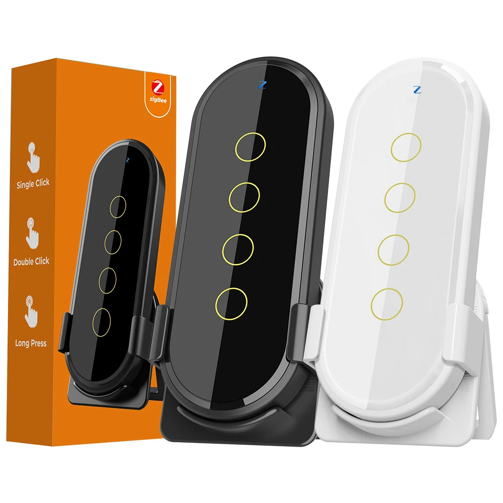 SMATRUL Tuya ZigBee Беспроводная умная домашняя сцена выключатель 4 ряда 12 сцены сенсорный переключатель дистанционного управления приложение Smart Life