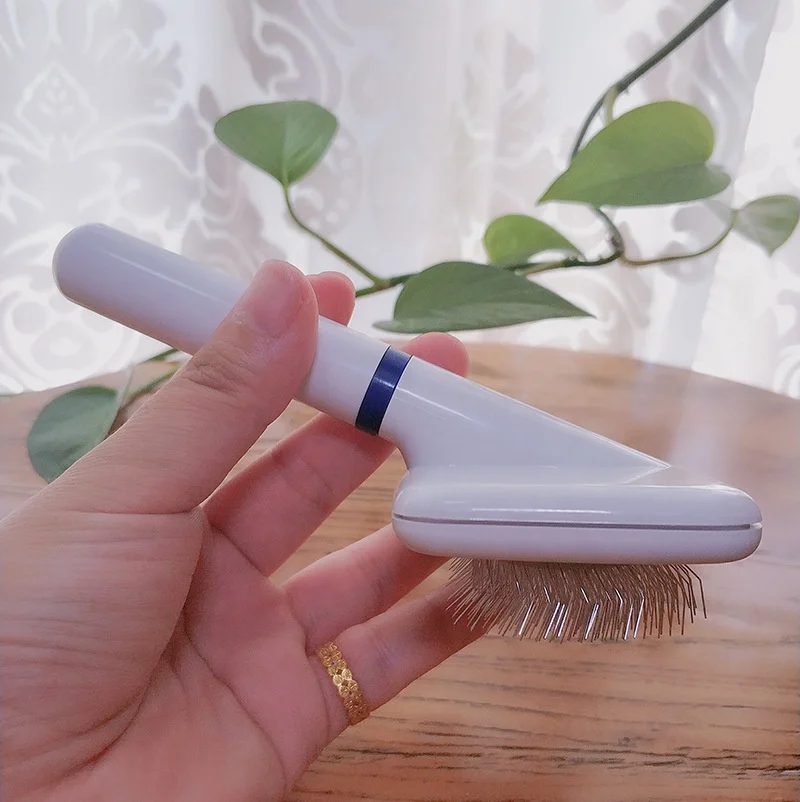 Ly 2022 Pet Grooming Brush Hair Removal Comb Supplies Products Shop Online Pet Comb Slicker Brush Self Cleaning Pet Brush