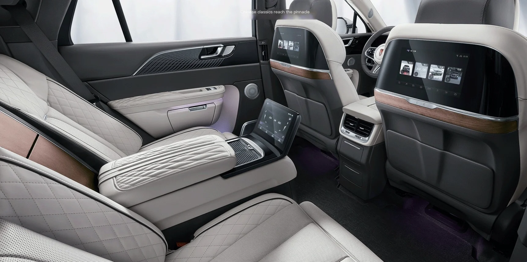 Hot Selling Hongqi EHS9  New Energy Car Pure Electric Large SUV 4 WD 6 Seats Fast Speed 200Km/h Range 690KM Deposit Pre-sale