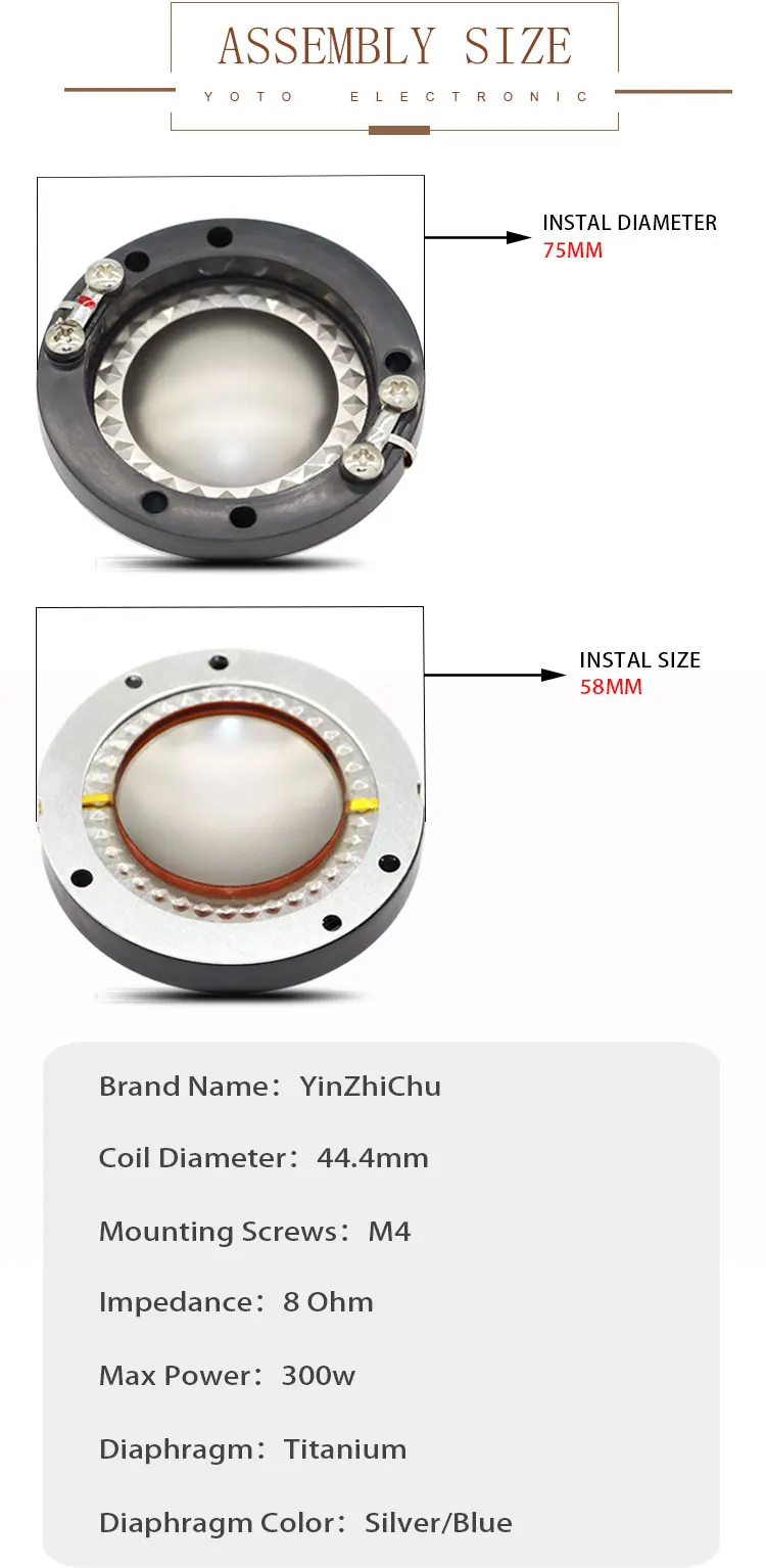 44.4mm Voice Coil
