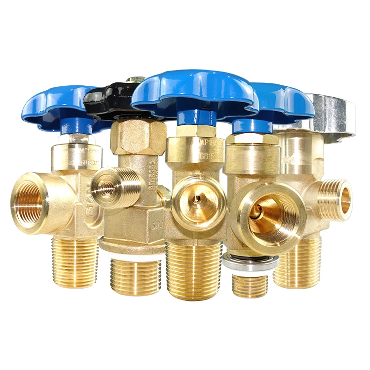 SiAN High Quality Brass Oxygen Gas Cylinder valve Nitrogen Flow Control Tank Valve Air Pressure Reducing CO2 Valves Price