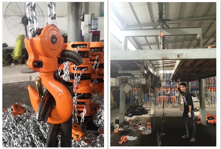 
Manufacture Outlets Hoisting Equipment 1000Kg Chain Pulley Block 