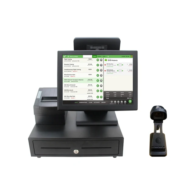 Пользовательский pos-системный аппарат Windows10 i3 4GB 128GB Pos android кассовый опционально принтер сканер ящик pos машина