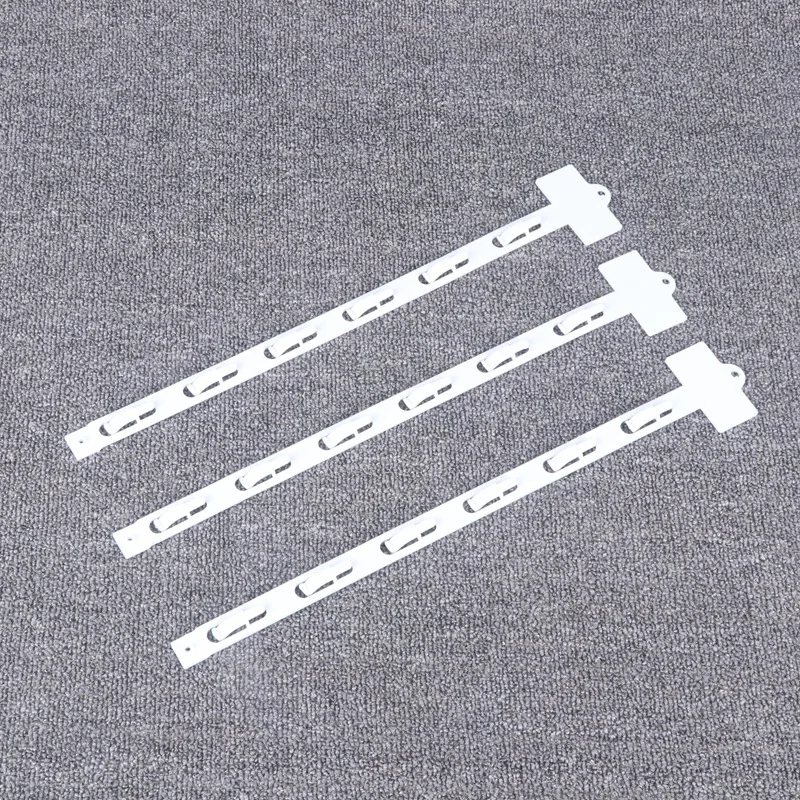 Supermarket 12 Hook Plastic Injection POP Merchandising Hanging Perforated Retail Display Clip Strip Hanging Strips