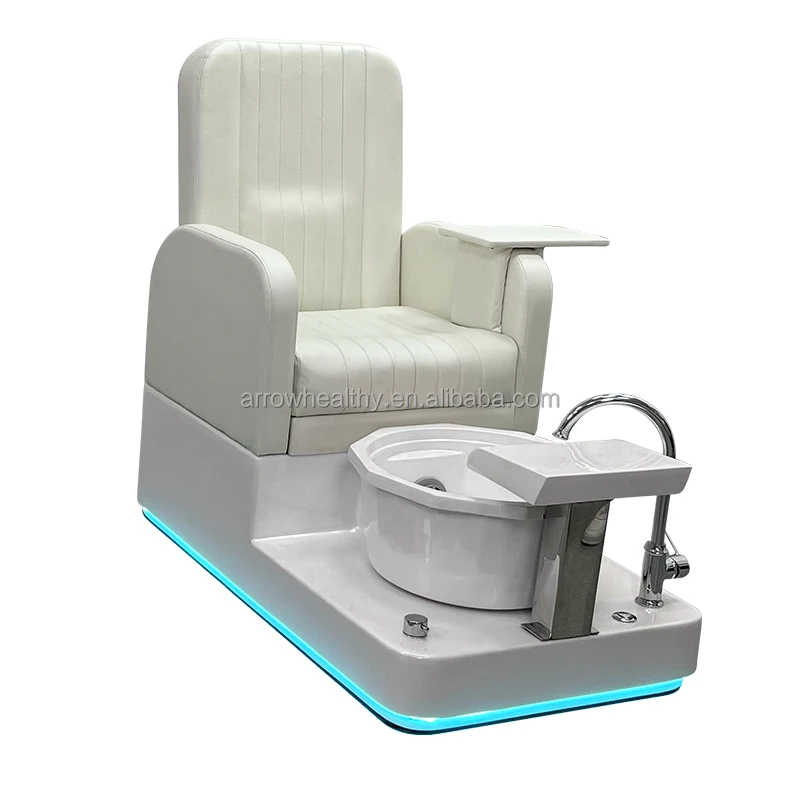 Hot Pedicure Chairs Luxury Modern Nail Salon Furniture High Back Manicure Chair Plumbing Spa Nail Salon Furniture Pedicure Chair