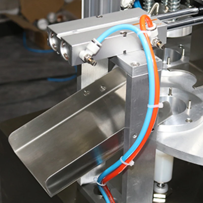 Vertical Automatic Continuous Rotary Packaging Food Mini Can Tea Cup Plastic Bottle K Cup Coffee Capsule Foil Sealing Machine