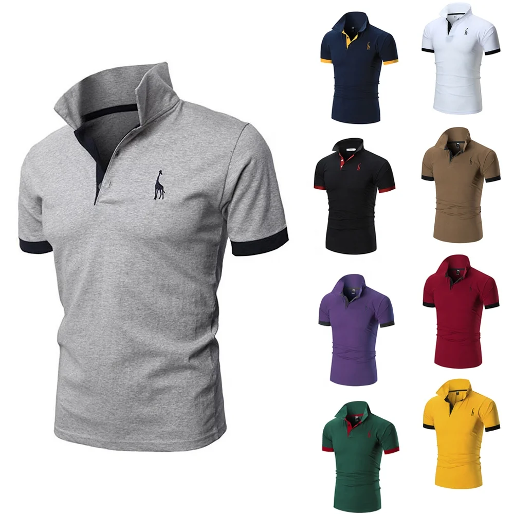 NRT097 High Quality Wholesale Casual Plain Golf Custom Logo Simple Polo Shirt for Men