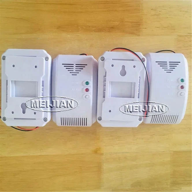 Wired 12V network electrovalve and fan control lpg natural gas sensor leak detector