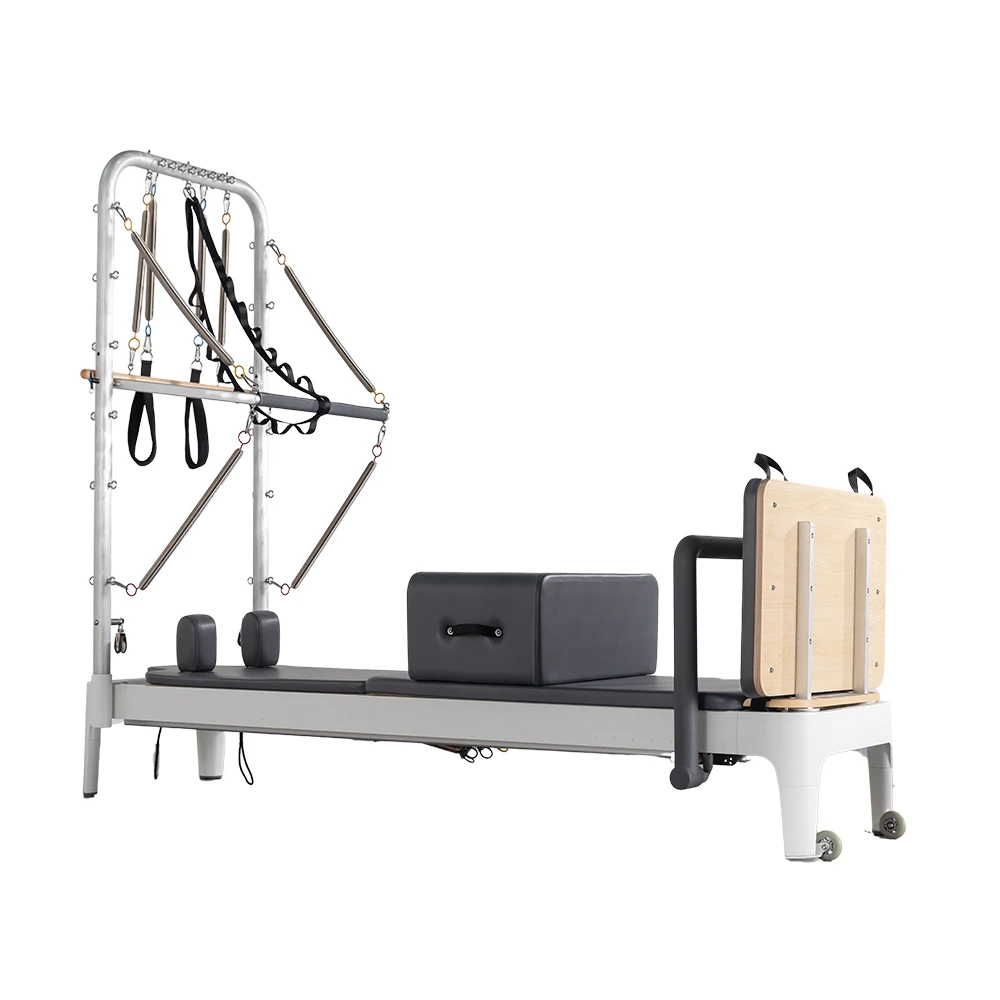 Bilink yoga studio full track commercial aluminum alloy reformer pilates equipment Core Training Bed with tower