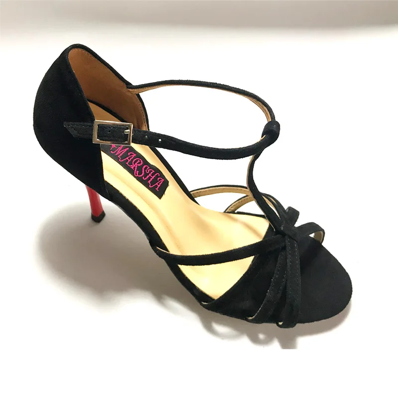 Туфли для танцев Аргентины Танго с кожаной жесткой подошвой T6256BS пикантные туфли для вечеринок