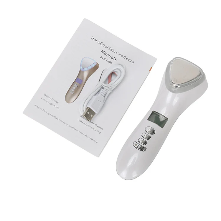Brighten Skin Tone And Promote Absorption Device For Deep Cleaning Hot Cold Vibration Care