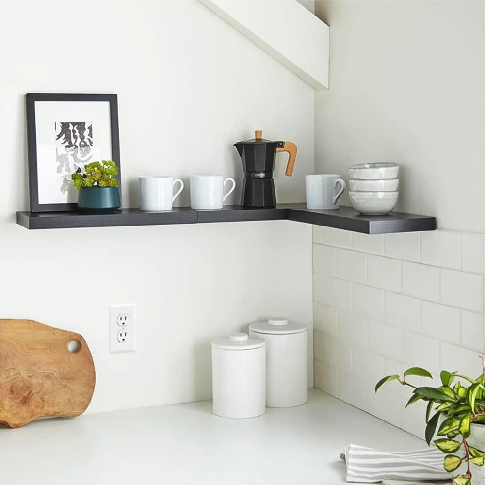 Hot Sale Floating Wall Shelves 3 of set Wooden Wall Mounted Storage Rack Wall shelf