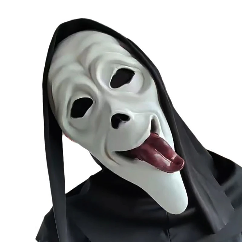 New Halloween Mask Movie Scream Scary Face Creepy Ghost Mask Soft Latex Funny Horror Cosplay Costume Mask Party Props