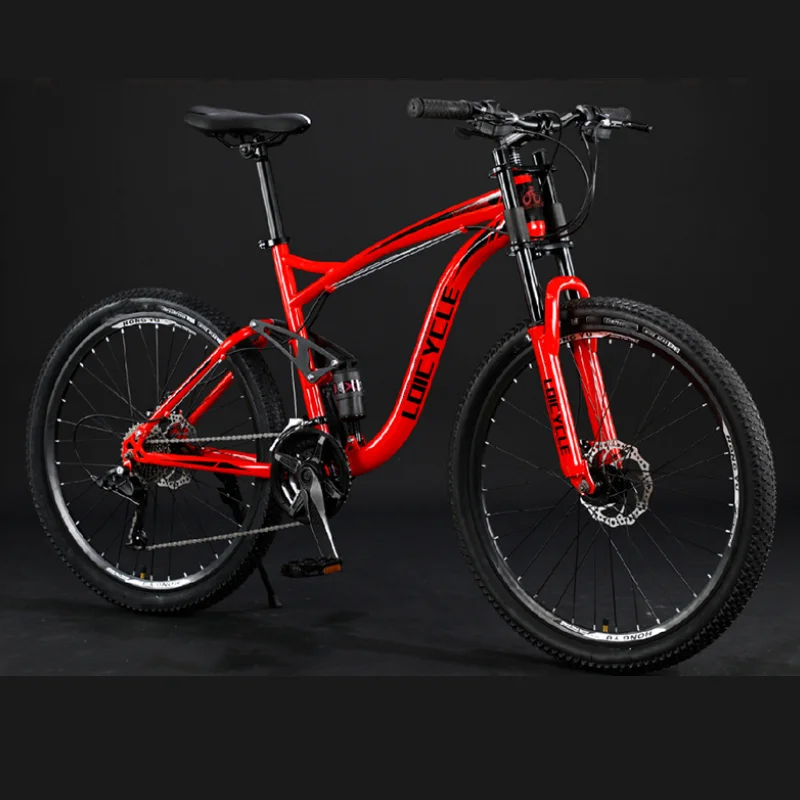 China manufacture 26 inch adult racing bicycle mountain bike shock absorption 21 speed mountainbike bike