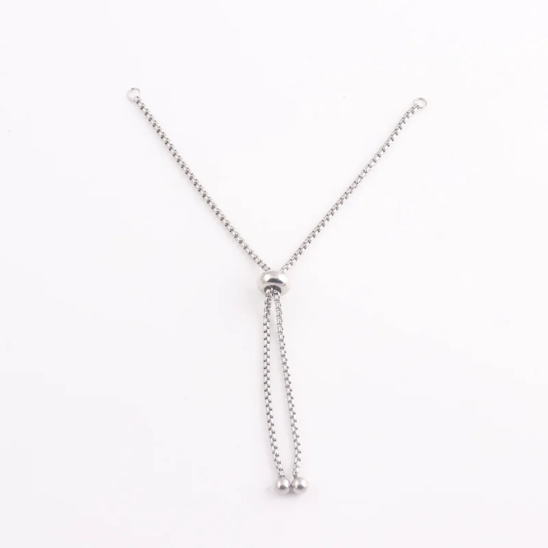 Dark Luxury 304 Stainless steel Chain Bracelet Making Stainless Steel 2mm rope Chain For Bracelet