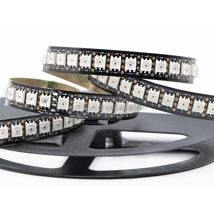 Оптовая продажа светодиодная Пиксельная лента smd5050 ws2812 144 rgb Адресуемая Светодиодная ws2812b