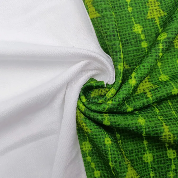 Christmas Day High Quality Stretch French Terry Towel Fabric Custom Printed for Garment and