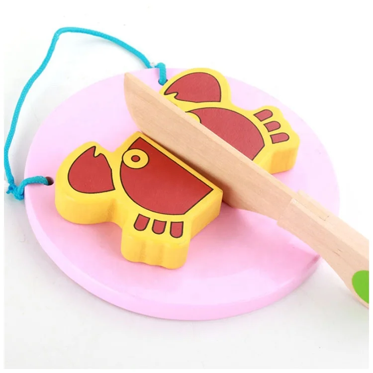 Kids Pretend Toy Wooden Kitchen Hot Pot Cooking Toy Set Play Miniature Food Kids Wooden kids cooking toys