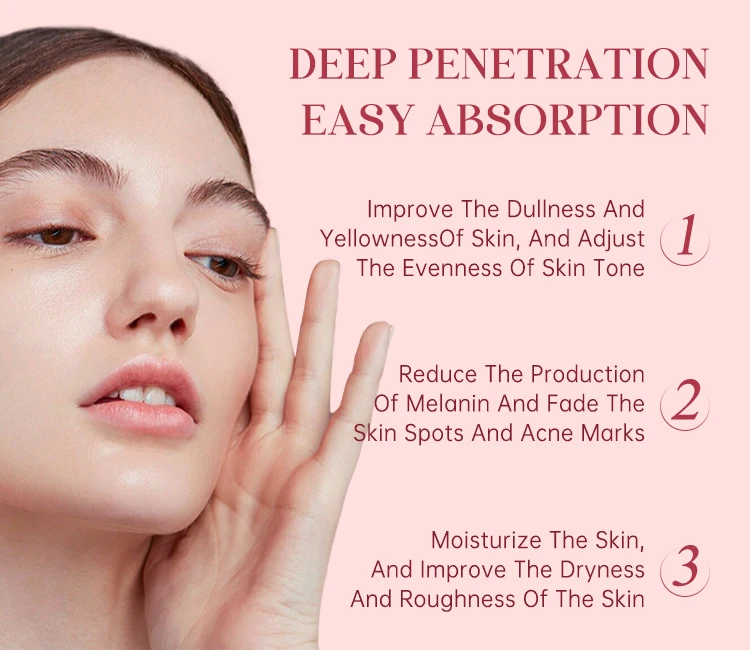 Customizable 5 In 1 Skin Care Serum Face Serum Hyaluronic Acid 10% Facial Niacinamide 5% Whitening Collagen 5% Vitamin C 30%