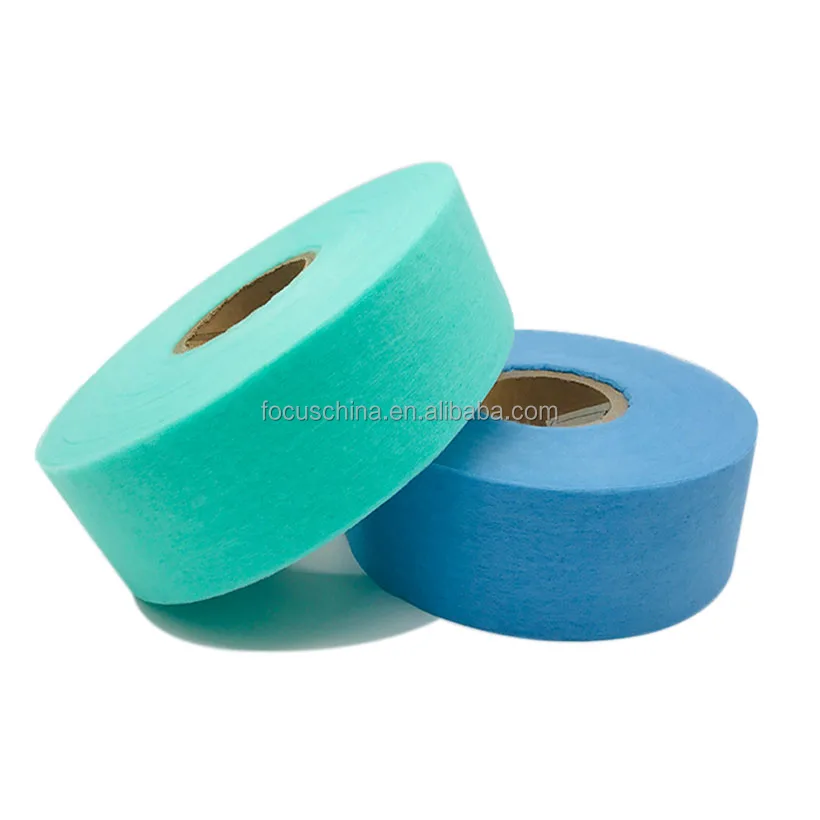 Hot Air ADL Nonwoven for Baby Diapers Raw Materials Blue Green White ADL