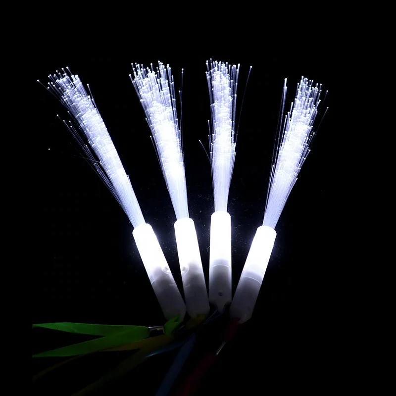 Fiber Optic Wand Led White Glow Sticks Magic Wedding Wand Long Glow Sticks for Wedding Light up Fiber Optic Stick