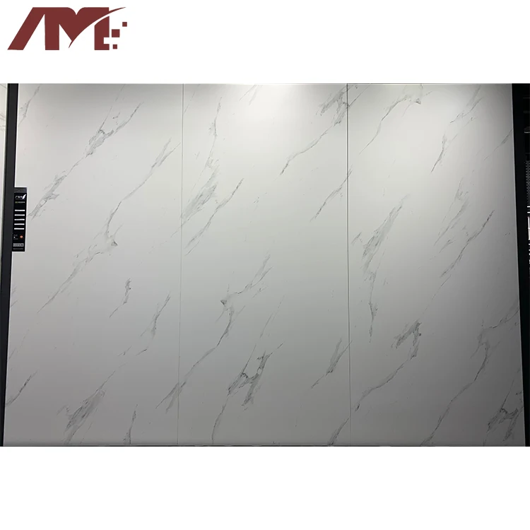 High Quality Glossy Polished Porcelain Sintered Stone Large Slabs Tile Wall Decorative Quartz Countertop